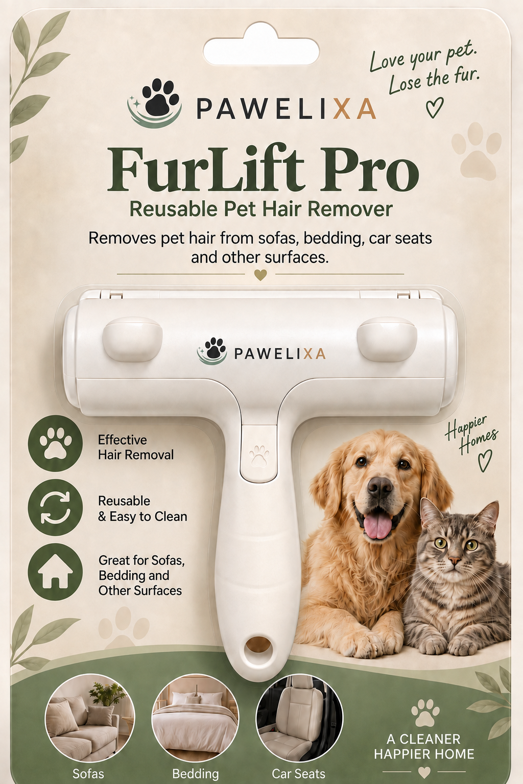 Pet Hair Remover collection for dog and cat fur